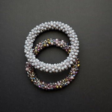 Haarband set in grijs/ lila - The House of Dressage