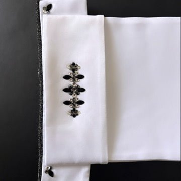 * Plastron Aurora in Jet - The House of Dressage