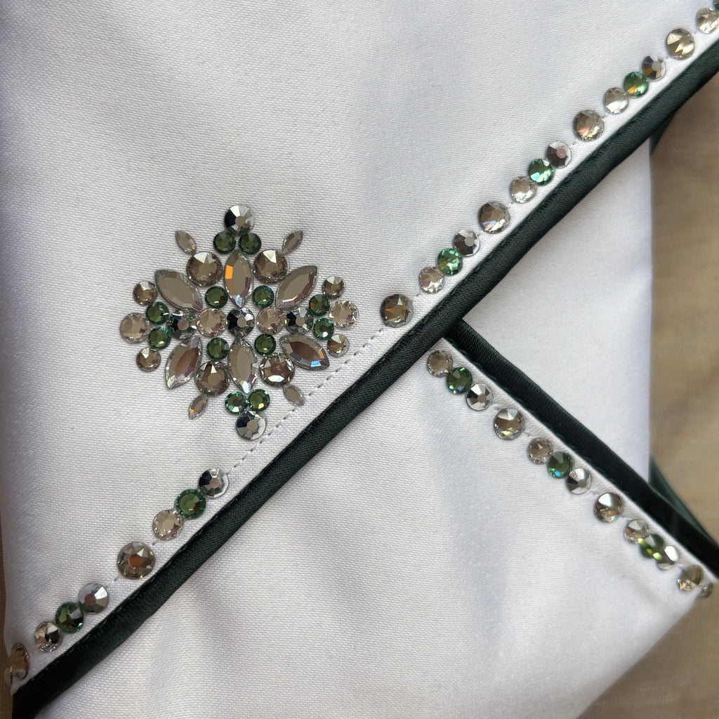 Plastron Starlight in Ernite green (kids) - The House of Dressage