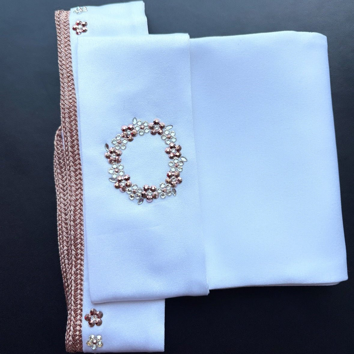 Plastron Starlight in rosé goud Limited - The House of Dressage